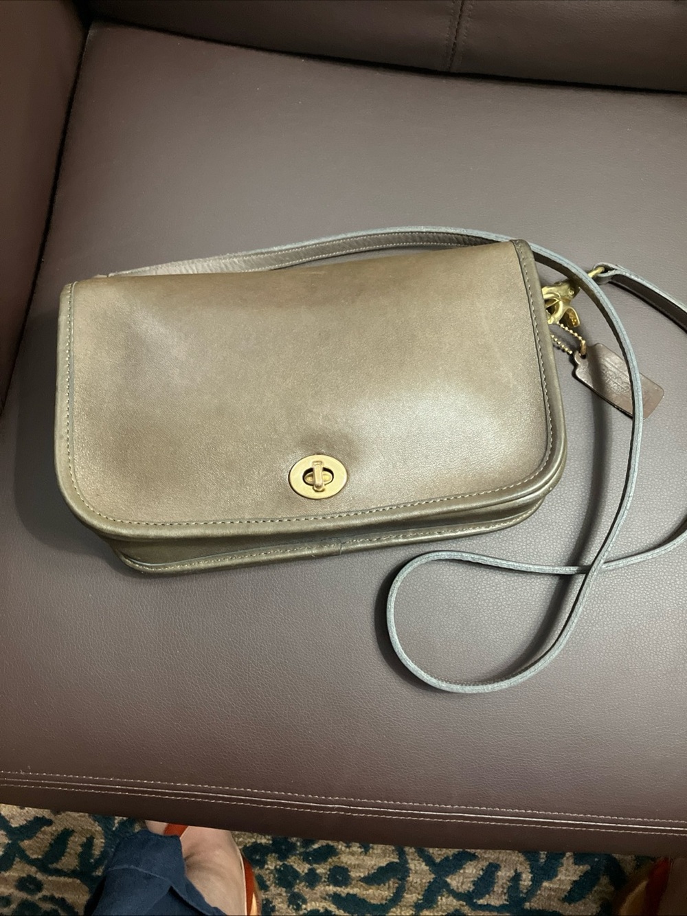 Coach NYC Pocket Purse Flannel Grey